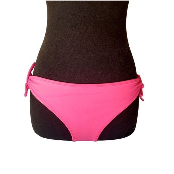 Women's Bikini Bottoms Small Pink Tie Cheeky Hipster Bikini NWOT - Picture 1 of 7